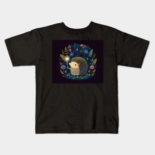 Hedgehog Fairy Tale Scene Kids T-Shirt